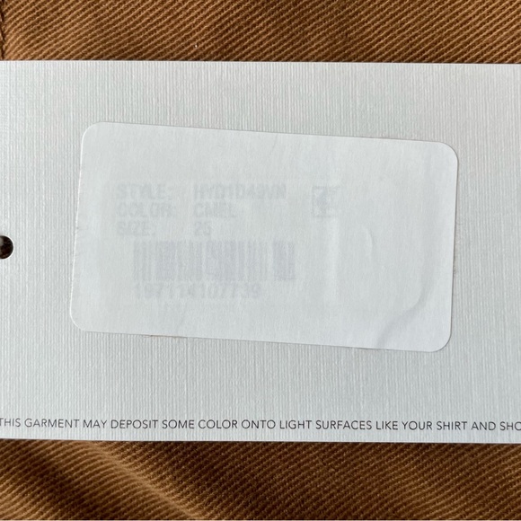 NWT AG JEANS Saige Wide Leg Crop Jeans in Caramel Size 25 - Picture 3 of 12